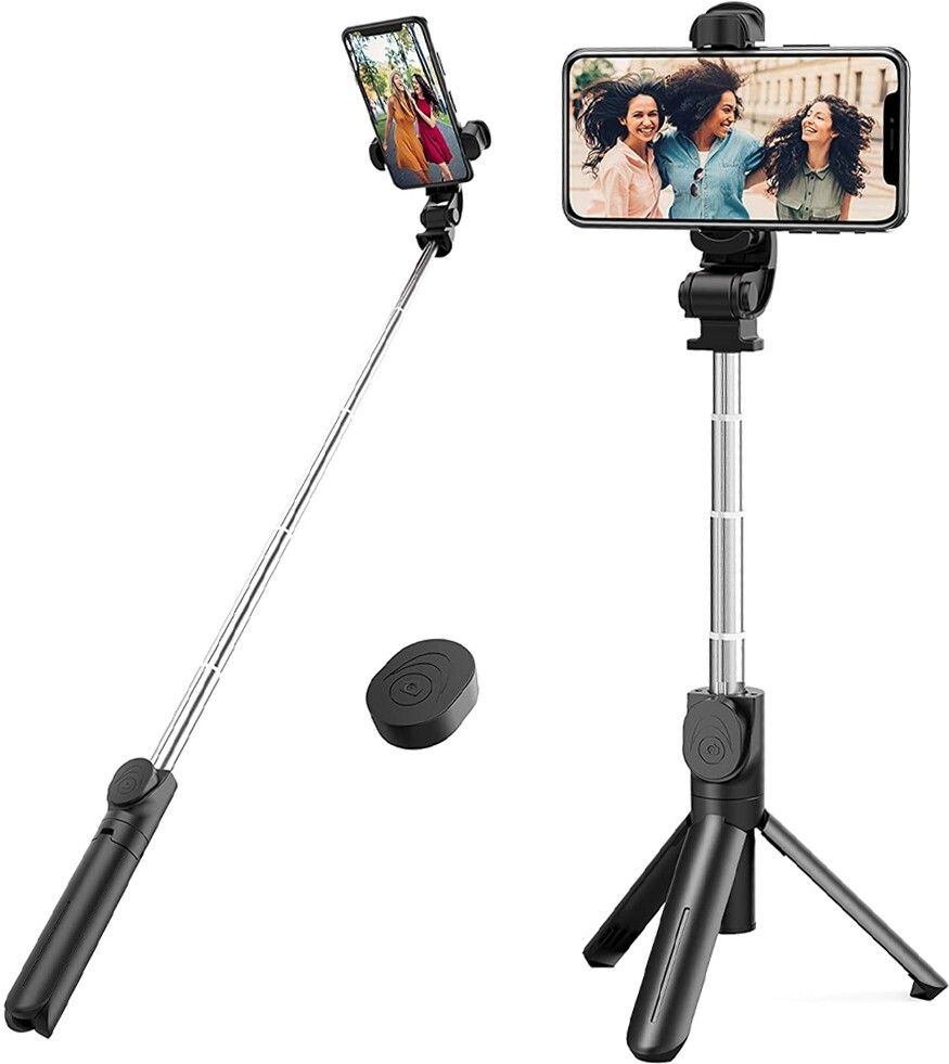 Blue Birds 3-in-1 Multifunctional Bluetooth Remote selfieStick with Tripod Stand Tripod, Tripod Kit, Monopod-image-27