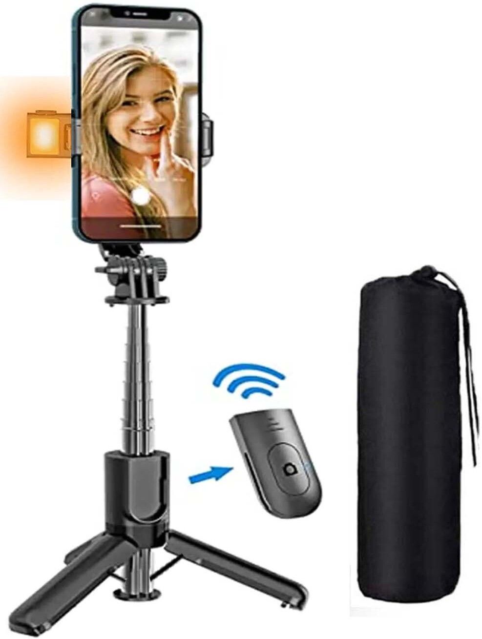 SOJUBA R1S-L LED Fill Light Tripod Stand Selfie Stick Multi-function Mobile Holder+Bag Tripod, Monopod, Monopod Kit, Tripod Clamp, Tripod Kit-image-22