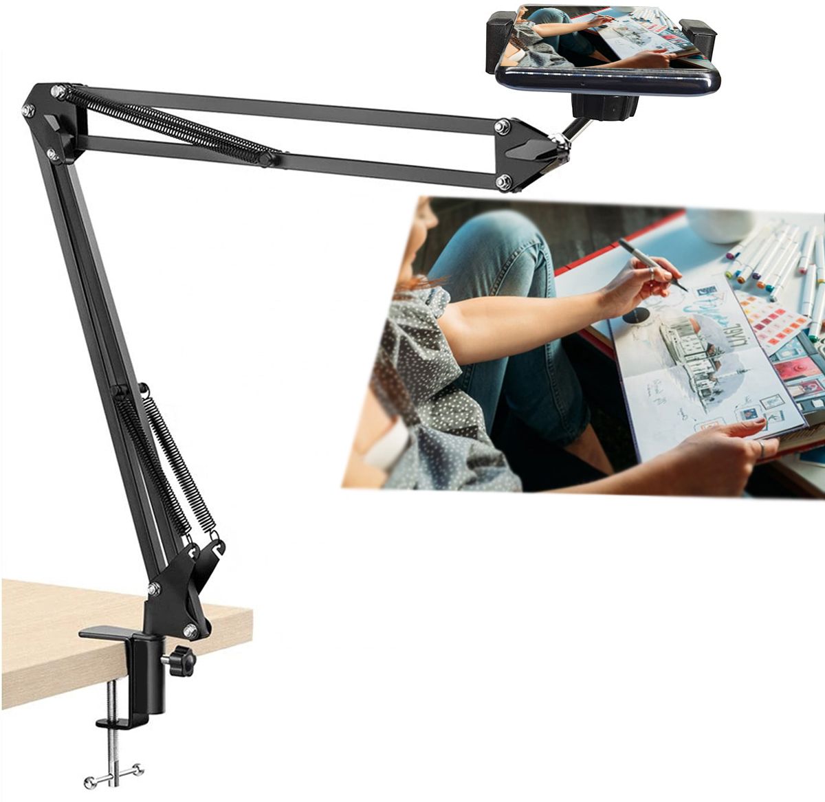 AMUSING 360 Degree Rotation For Overhead Tripod Camera Stand Creating Side Angle Videos Tripod, Monopod, Tripod Clamp, Tripod Bracket, Tripod Ball Head-image-31