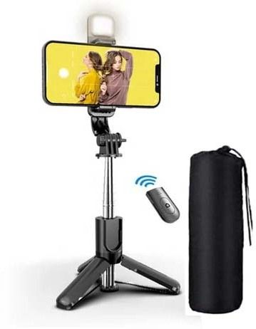 POZUB Remote Selfie Stick with Tripod Stand Holder For Selfie, Video Recording, Photo Tripod, Tripod Kit, Tripod Clamp, Monopod-image-32