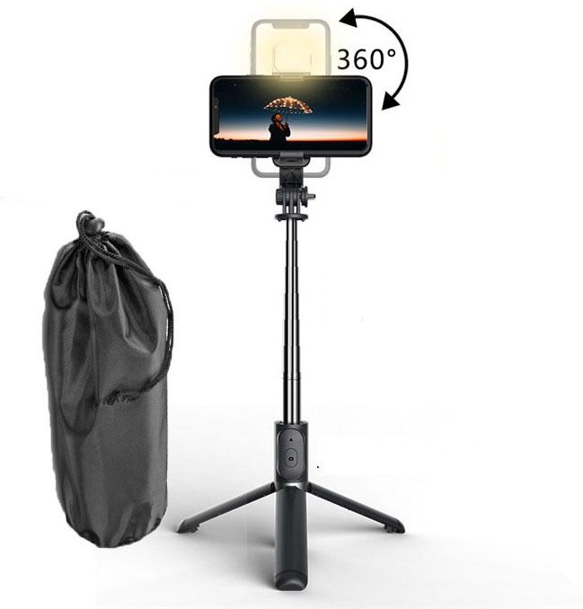 BUFONA Selfie Stick Tripod Flash Light BT Remote Control Mobile Stand Gimbal Stabilizer Tripod, Monopod, Monopod Kit, Tripod Ball Head, Tripod Bracket, Tripod Clamp, Tripod Kit-image-26