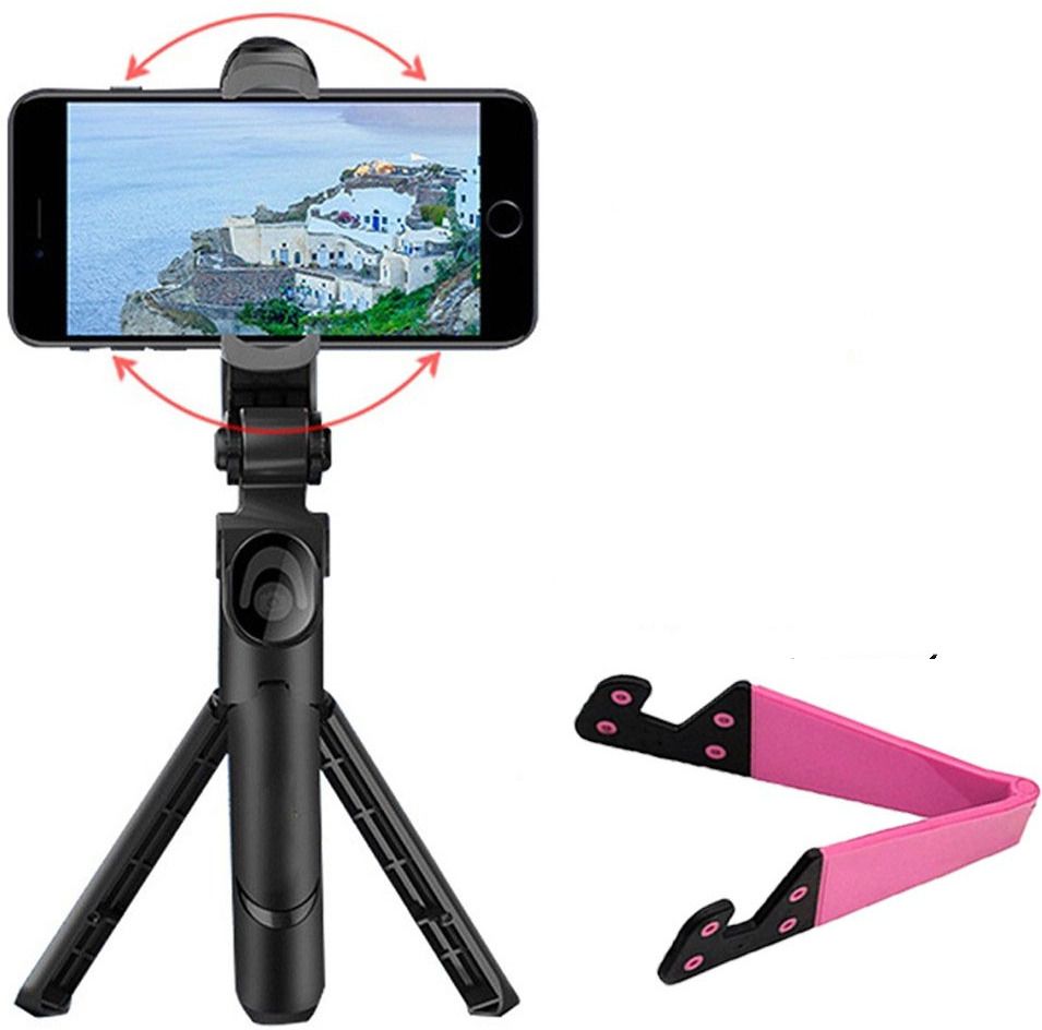 BUFONA Multi-function selfie stick Tripod Stand BT Remote Selfie Gimbal Mobile Holder Tripod, Tripod Ball Head, Tripod Bracket, Tripod Clamp, Tripod Kit, Monopod, Monopod Kit-image-10