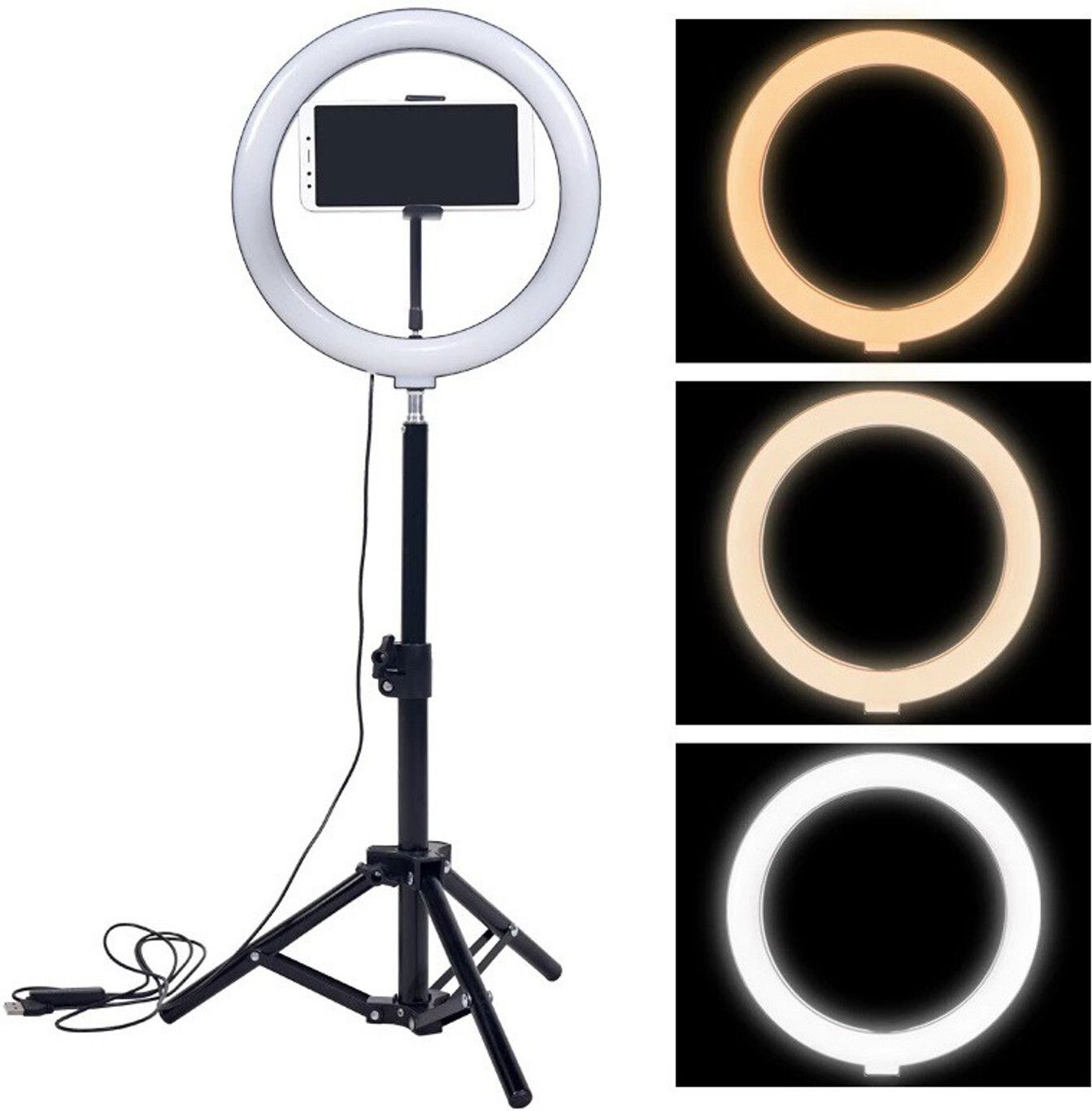 BESTFLY B1, Best 10 INCH LED RING LIGHT WITH 7FT TRIPOD STAND Tripod, Tripod Kit-image-47