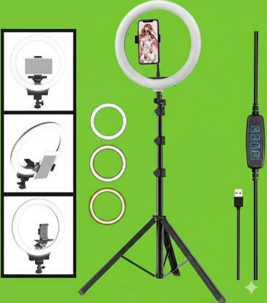 BESTFLY R2, 10“ Ring light and stand mobile holder for reels live video & Shooting Tripod, Monopod, Tripod Ball Head, Tripod Kit-picture-20