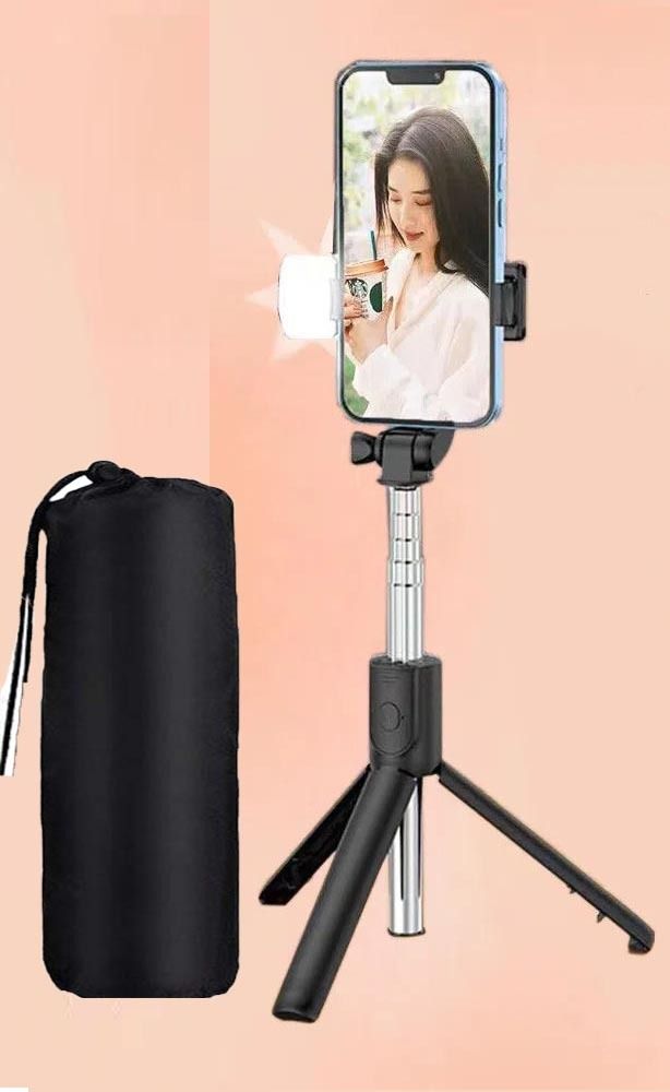 POZUB Make up, Selfie & Photo Shoot, Bluetooth Selfie stick Holder with Remote +Bag Tripod, Monopod, Tripod Kit, Tripod Clamp-image-9