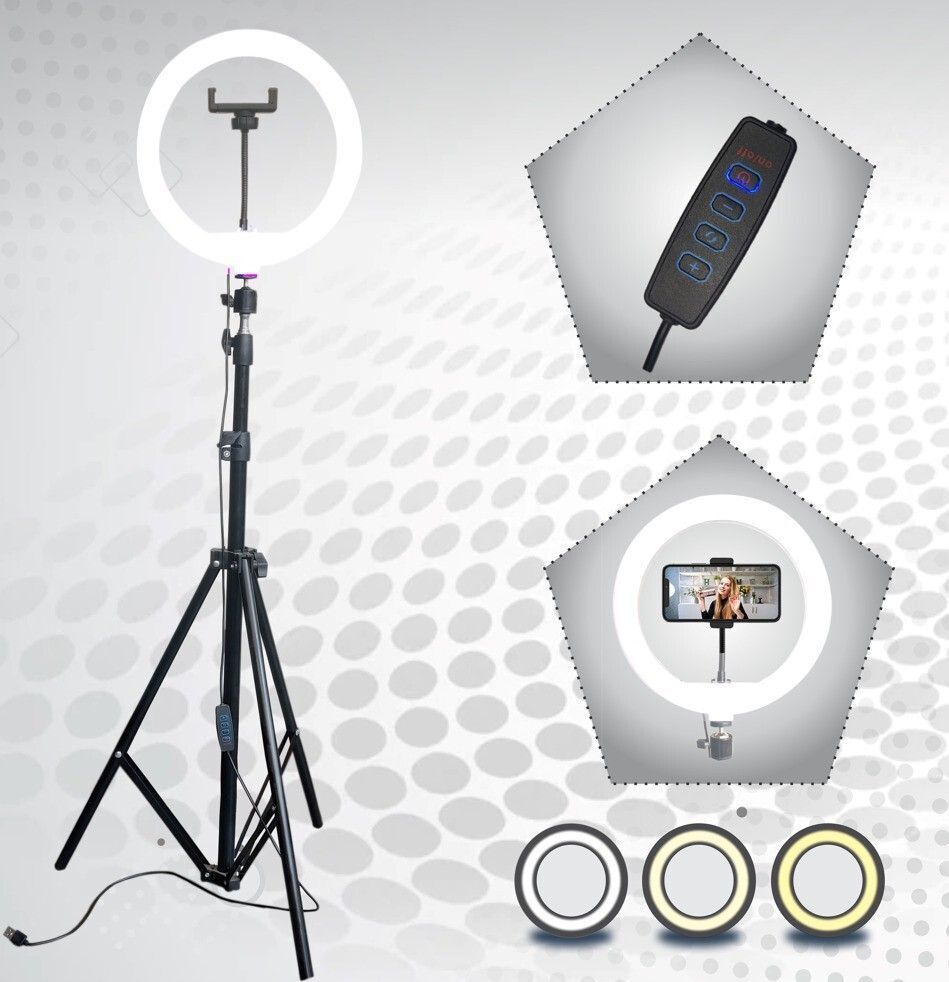 Meraki Wonder Premium 7" Metal Tripod With 10 inch LED Ring Light For Photo/Video/Selfie Shoot Tripod, Monopod, Monopod Kit, Tripod Kit-image-23