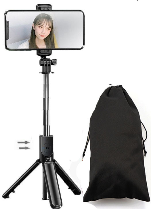 POZUB Selfie Stick Tripod +Removable Bluetooth Remote Shutter Gimbal Free Pencil Cover Tripod, Monopod, Monopod Kit, Tripod Ball Head, Tripod Bracket, Tripod Clamp, Tripod Kit image 1