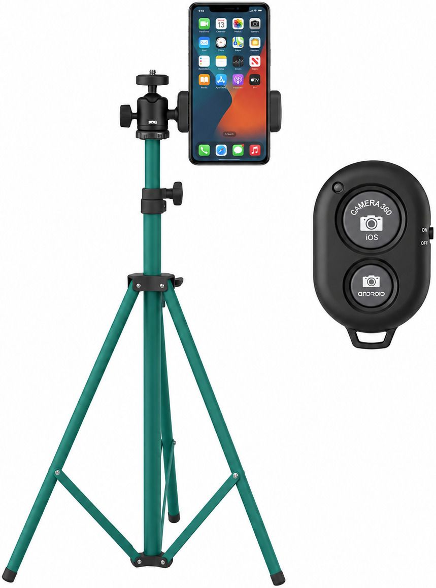 Protance Tripod 7 Feet Adjustable Stand With Bluetooth Remote, Rotating Ball Head Gb-01 Tripod-image-45