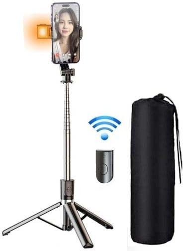 SOJUBA R1S-L Selfie Stick Stand Multi-function Mobile Holder With LED Fill Light +Bag Tripod, Monopod, Monopod Kit, Tripod Clamp, Tripod Kit-image-7