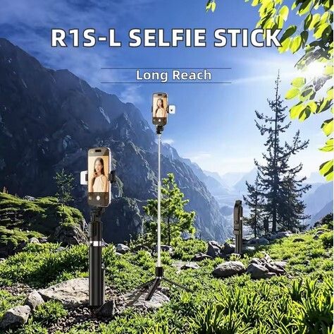 Sconzi R1SL Adjustable Angle Selfie Stick with Tripod and Universal Clamp Tripod-image-17
