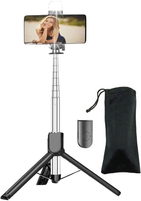 POZUB 3in1 R1S-L LED Fill Light Selfie Stick Photography Multi function Mobile Holder Tripod, Tripod Kit, Monopod-image-30