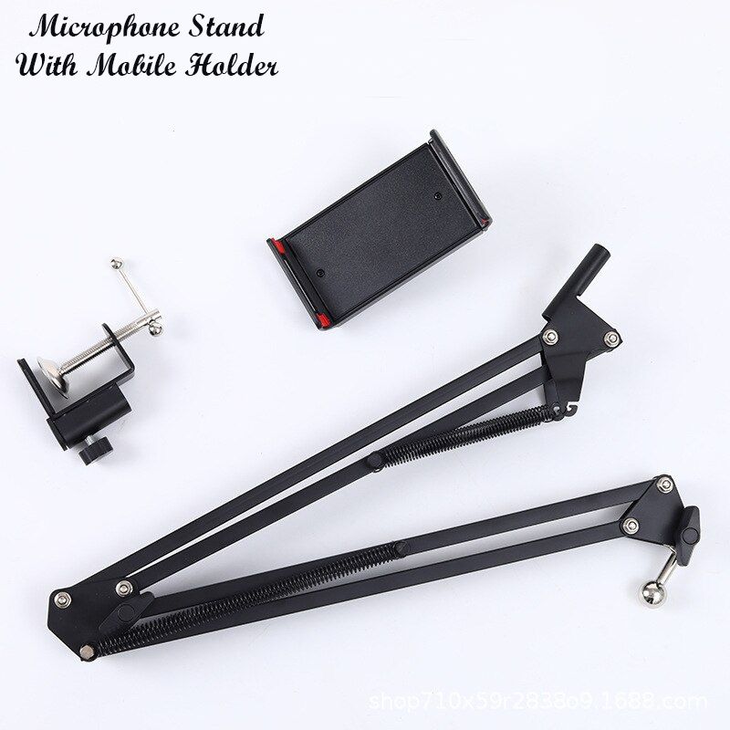 Zohlo Overhead Video Tabletop Stand Phone Holder, Metal Long Lazy for Streaming, Tripod, Tripod Clamp, Tripod Bracket, Tripod Ball Head-image-35