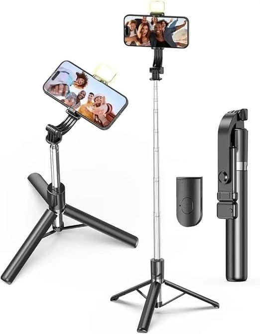 Sconzi R1SL Selfie Stick with Flash Light Shine Stand Tripod-image-13