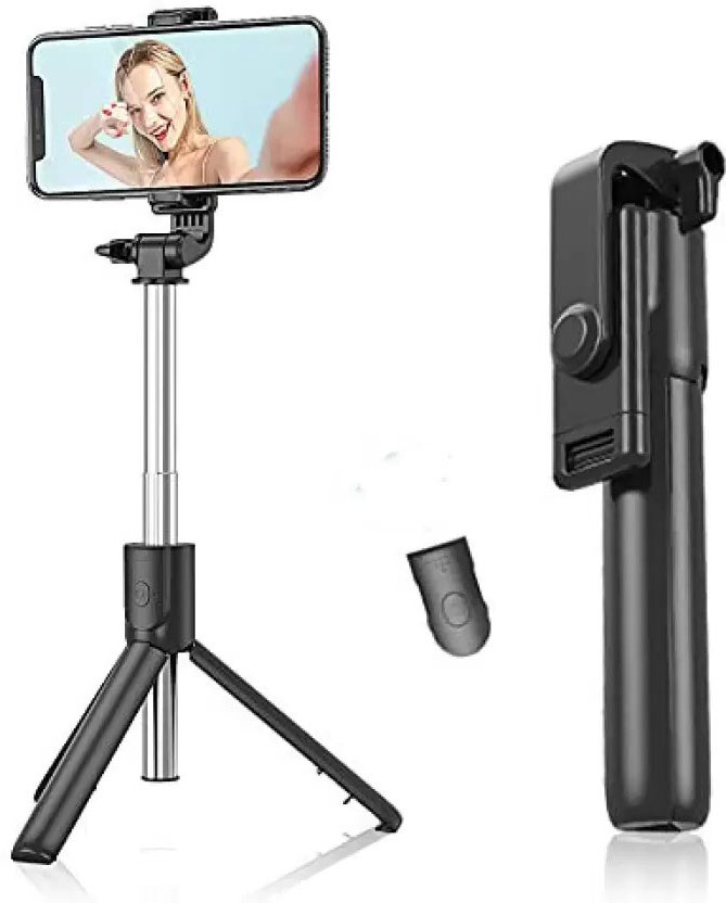 G2L BEST SALE R1 Foldable Wireless Extendable Selfie Stick Monopod Phone Holder Tripod, Monopod Kit, Tripod Clamp image 1