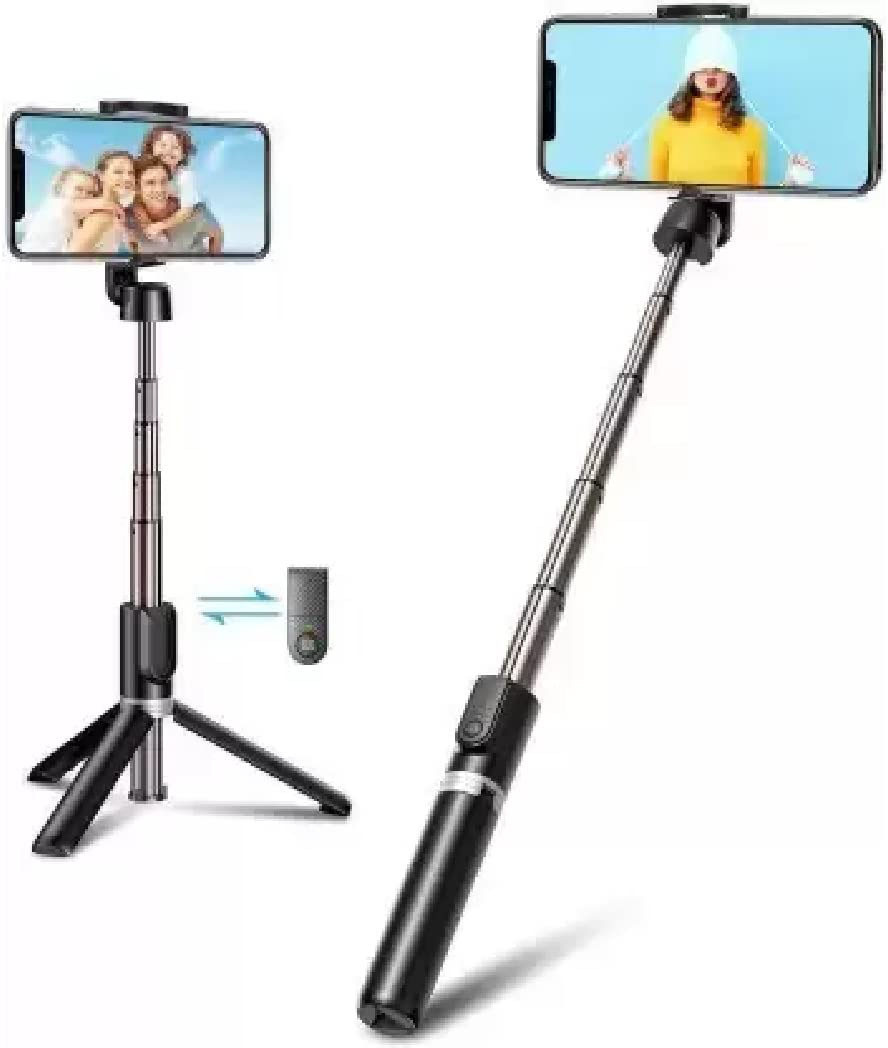 G2L TOP QUALITY R1 Foldable Wireless Extendable Selfie Stick Monopod Phone Holder Tripod, Monopod Kit, Tripod Clamp image 1