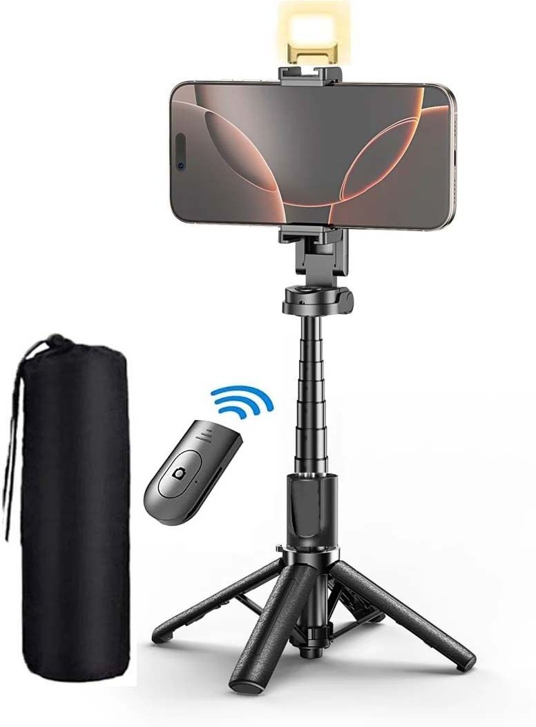 POZUB Extendable Phone Holder for Selfie, Video Recording, Photo R7S-L Selfie Stand Tripod, Tripod Kit, Tripod Clamp, Monopod-picture-25