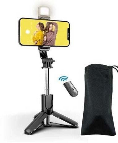 POZUB Selfie Stick Tripod with Led Light Remote and Portable Selfie Stand Holder Tripod, Tripod Kit, Tripod Clamp, Monopod-picture-26