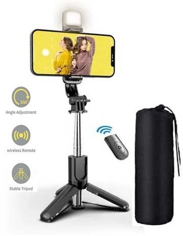 BUFONA Multifunctional Design for Photography Selfie Stick Stand Mobile Selfie Mount Tripod, Tripod Kit, Monopod-image-6