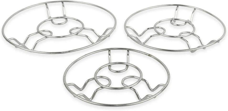 blissful24 Stainless Steel Steamer Rack | Small Round Trivet Stand for Cooking & Serving Stainless Steel Trivet-picture-38
