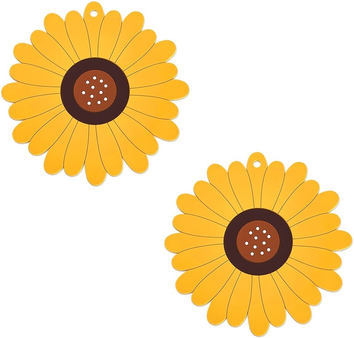 oicia SUNFLOWER_A_MEDIUM_YELLOW_2PCS Smooth Trivet-picture-24