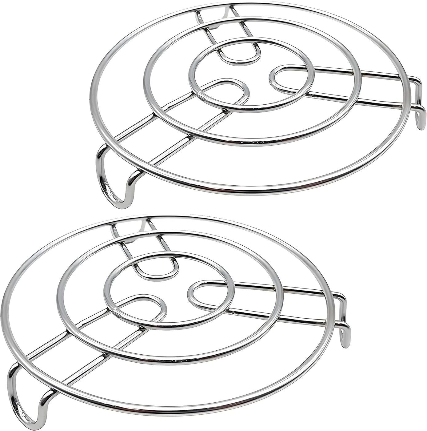 shardam trading Stainless Steel Trivet |Round Steamer Rack Natural Trivet-picture-22