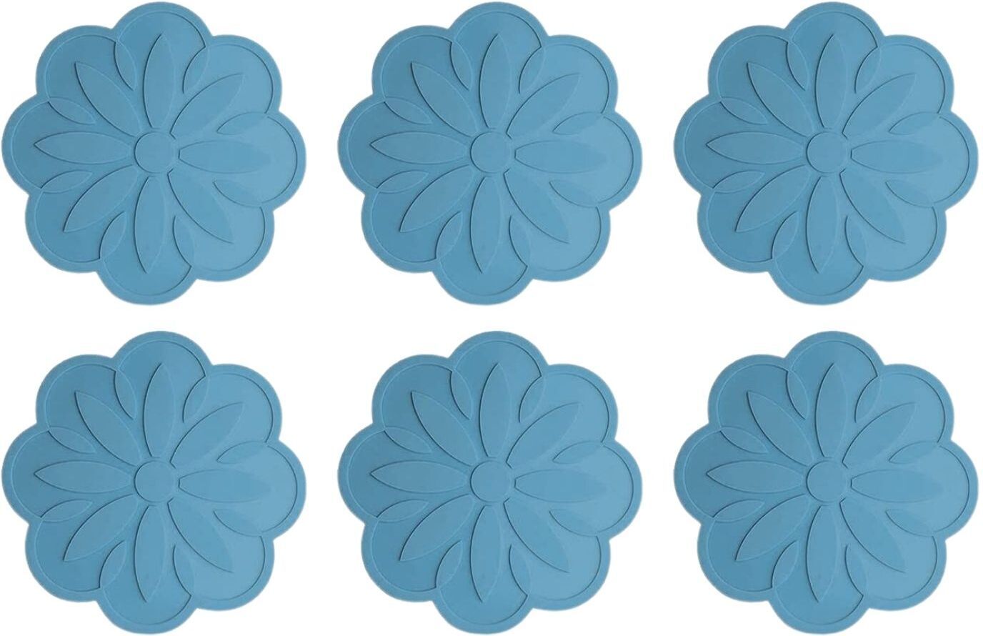 woodtula FULDA_B_PEACOCK_6PC Flower Trivet-picture-17