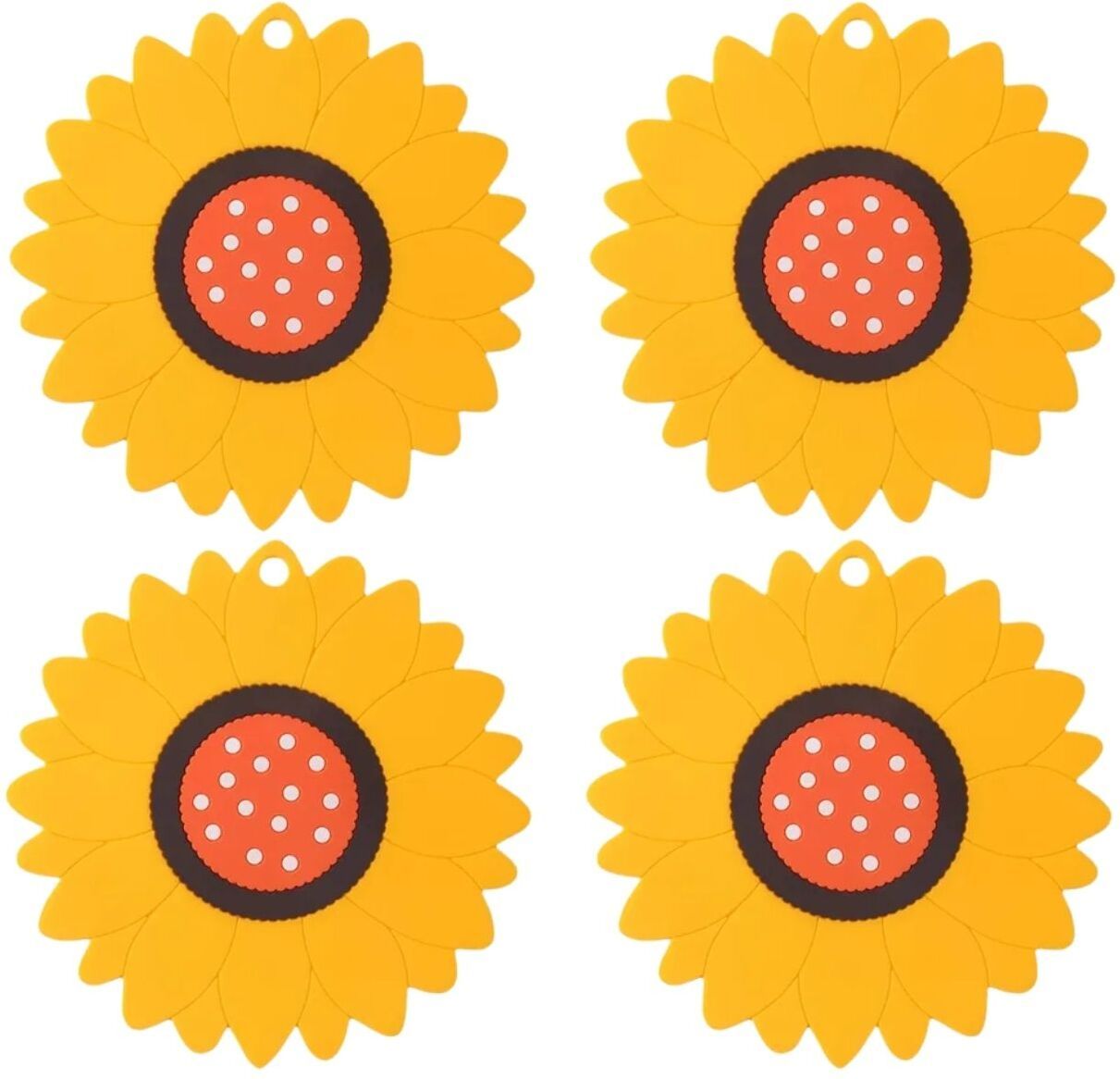 SUNFLOWER_A_MEDIUM_YELLOW_4PC Sunflower Trivet-image-9