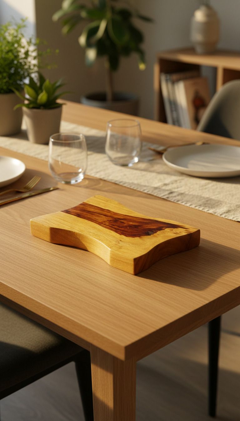 AuraCraft Hardwood Trivet Epoxy Trivet-image-47