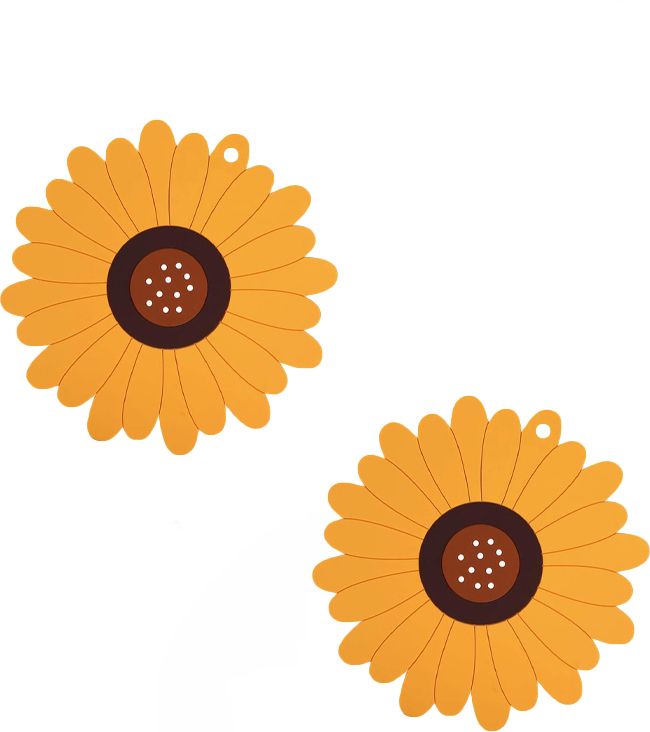 oicia SUNFLOWER_A_SMALL_YELLOW_2PCS Smooth Trivet-picture-11