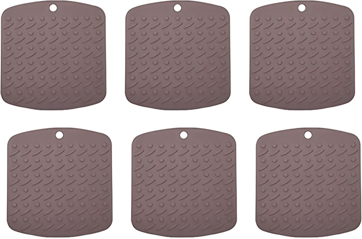 SQUARE1817_BROWN_6PC Silicone Hot Mat Trivet-image-47