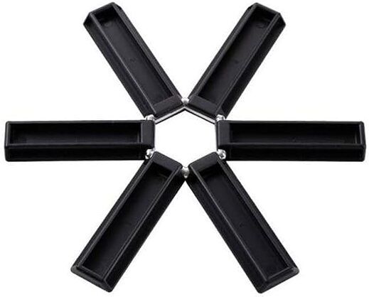 baitahaus Creative Folding Heat Insulation Pad for Kitchen Black Trivet-picture-27