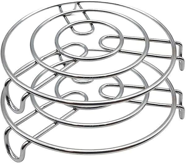 npr Trivets for Heat Protection for Counter Tops, Round Table Ring for Hot Utensils, Anti-Slip Mat Surface, Stainless Steel Trivet-picture-35