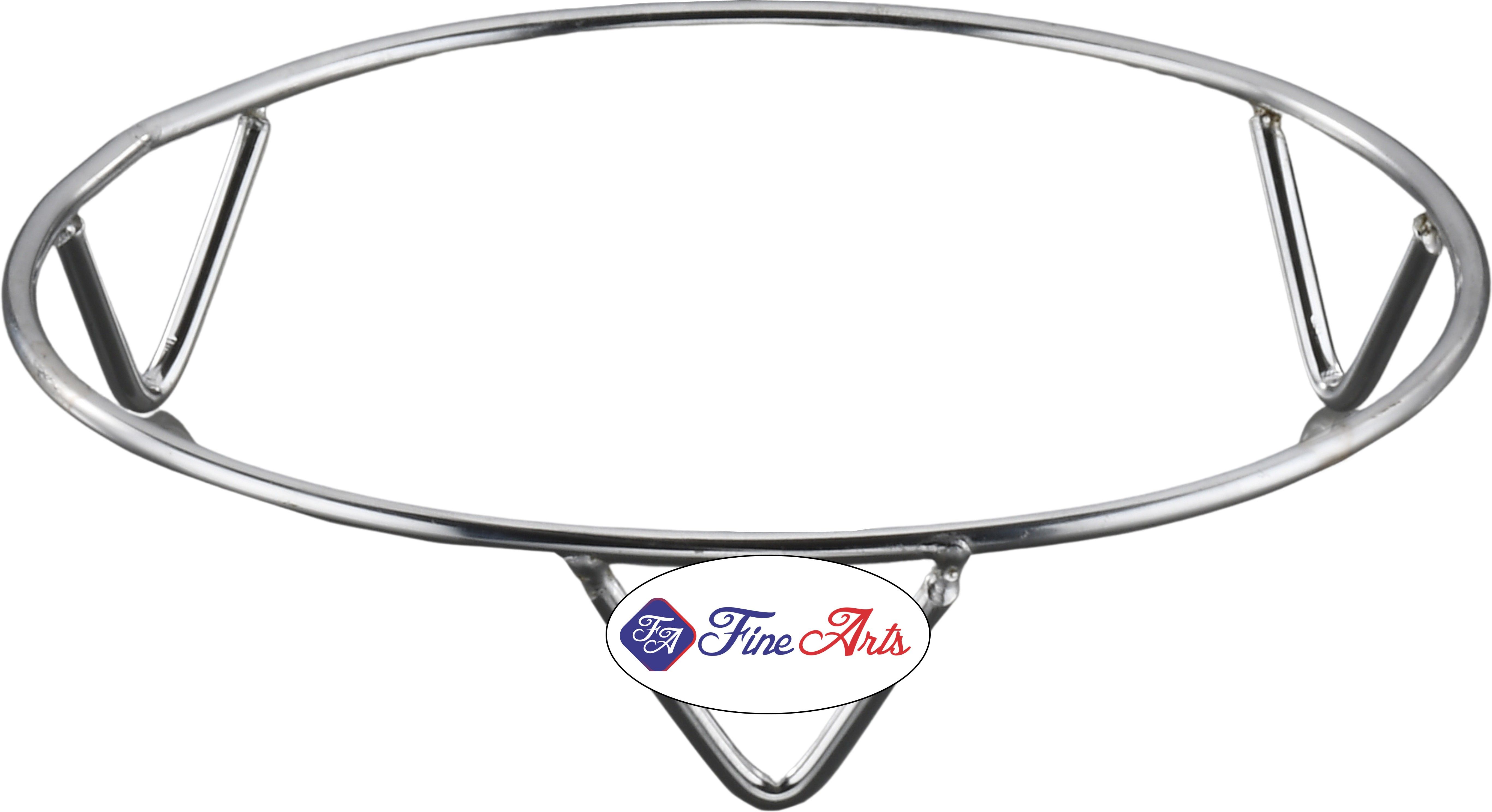 Stainless steel Heavy Trivet, Hot & Cold Cauldron stand, Heat Resistant (Pck-1 Chrome Polished, strong Trivet-image-12