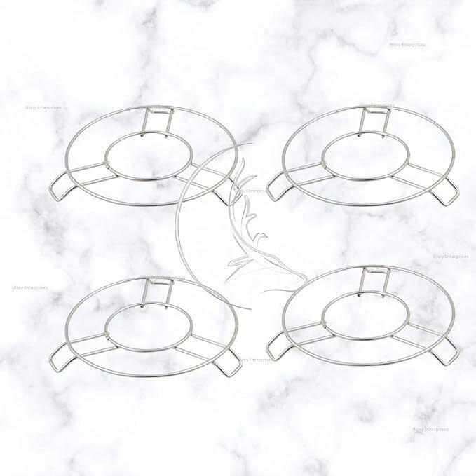 ananth Hot Pot Stand, Hot Pan/Vessel Holder for Dining Table,Cooker/Steamer/Matka Stand Stainless Steel Trivet-picture-23