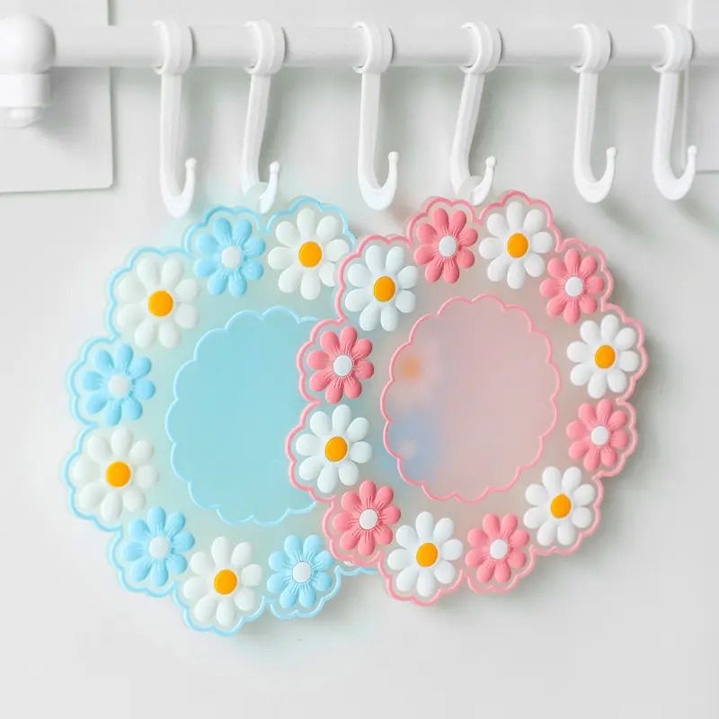Silicone Hot Pot Holder/Hot Mat/Dining table mat(2 set) SIZE-15CM mat finish Trivet-image-31