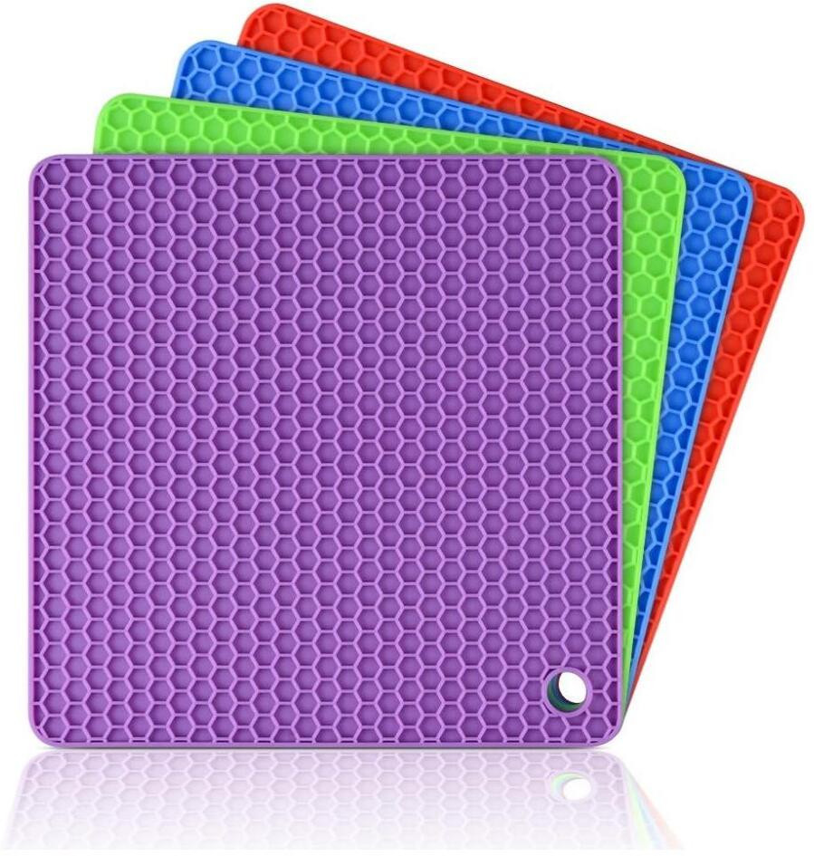 arxon Silicone Trivets Mat forDish Hot Pads for Counter Top,Pan and Pot Heat Resistant mat Trivet image 1