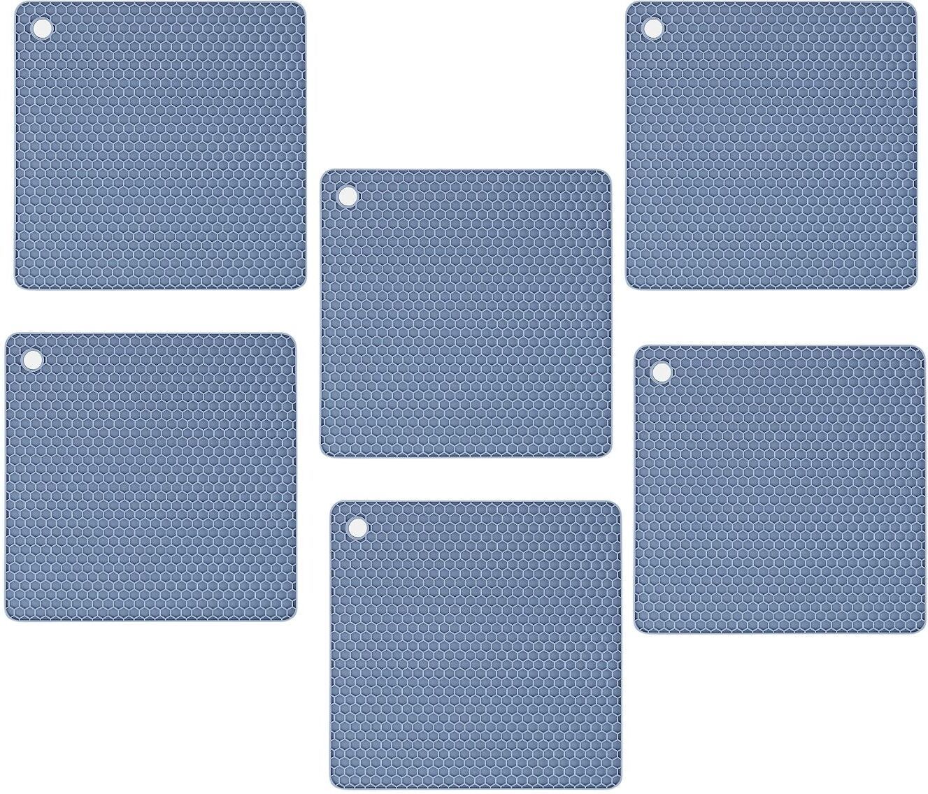 woodtula SQUARE_B_BLUE_6PC Square Trivet-picture-35