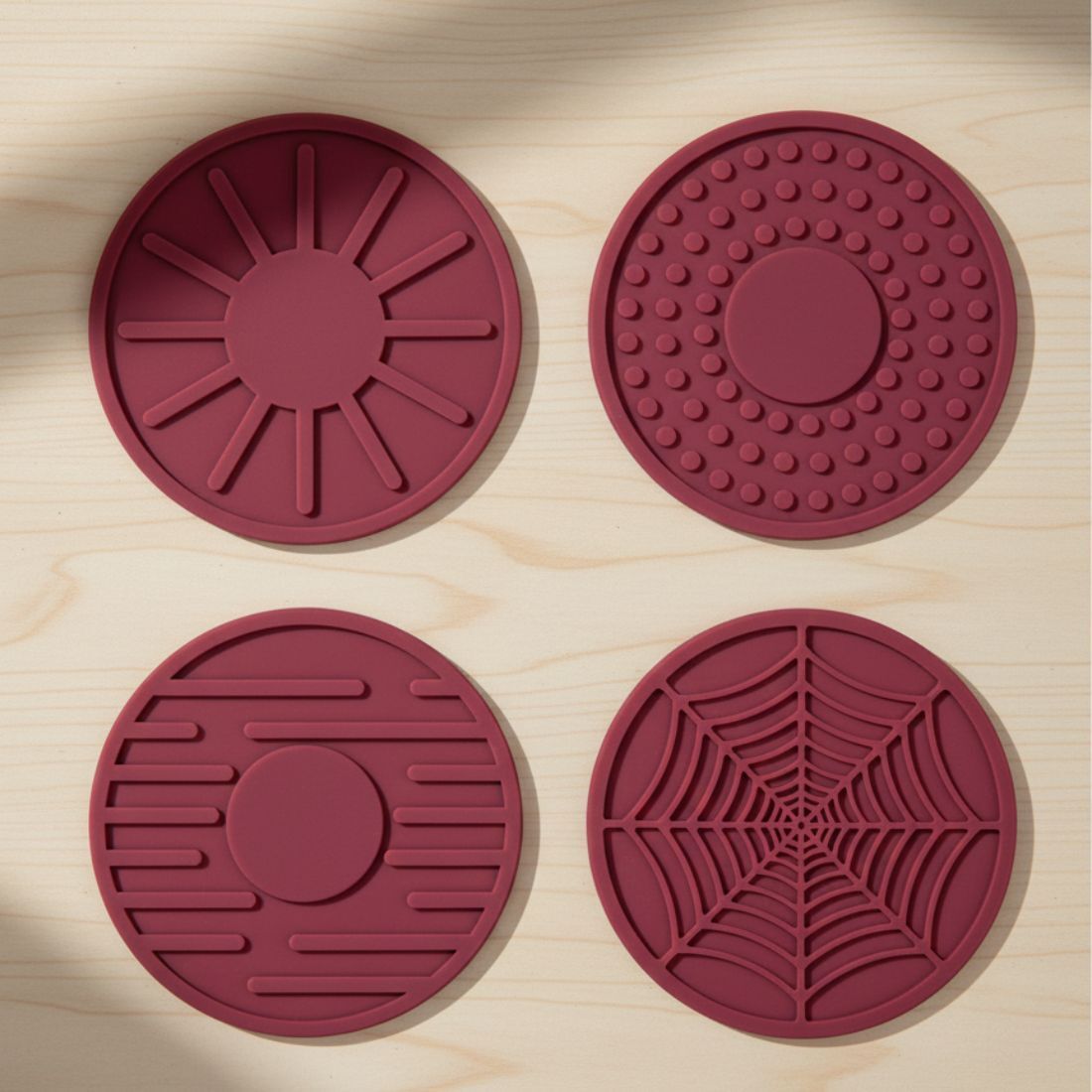 baskety Silicone Car Cup Holder Coasters Non-Slip Drink Mat Insert Set for Auto Interior Matte Silicone Finish Trivet-picture-15