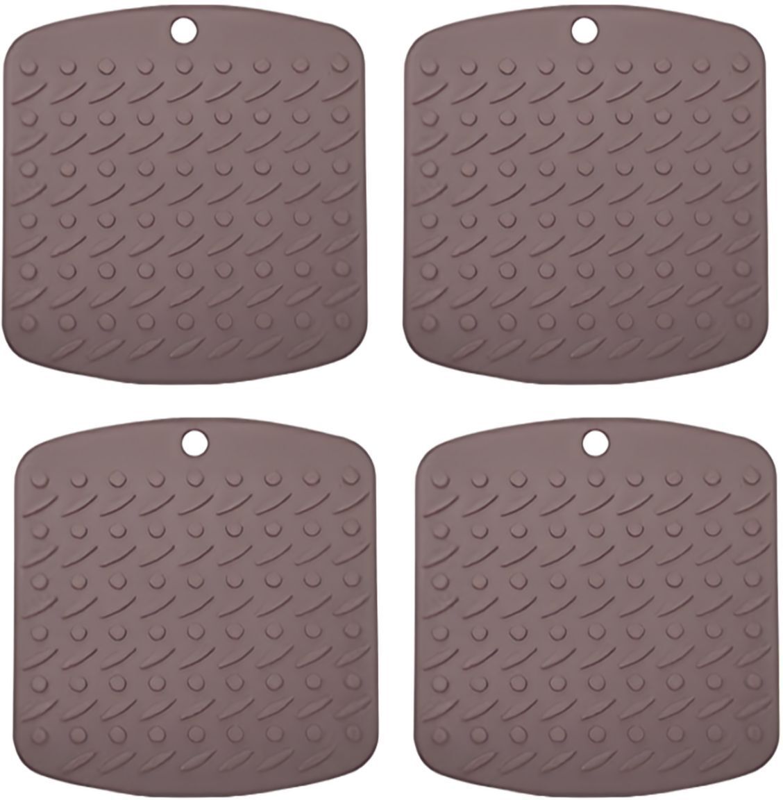 SQUARE1817_BROWN_4PC Silicone Hot Mat Trivet-image-46