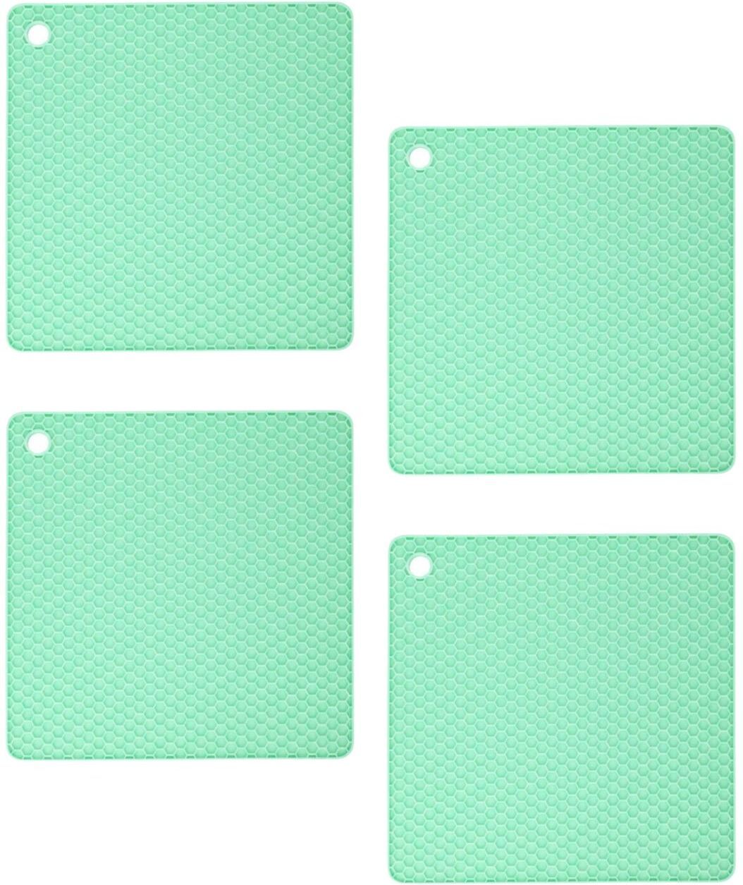 SQUARE_B_GREEN_4PC Square Trivet-image-27