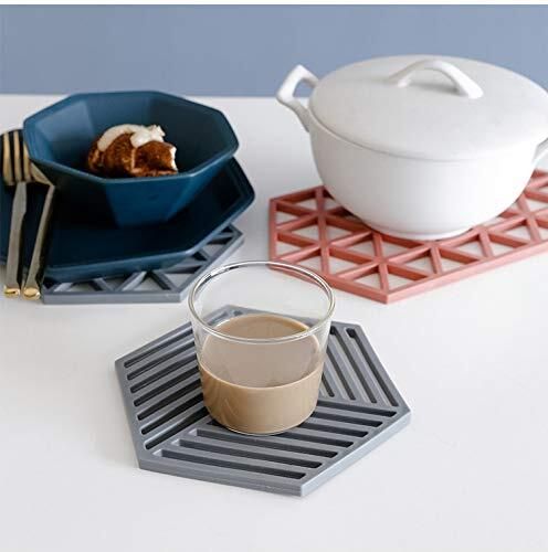 dealhub Silicone Hot Pot Mats Set of 4 – Heatproof Hexagon Trivet Pads Hexagone Trivet-picture-22
