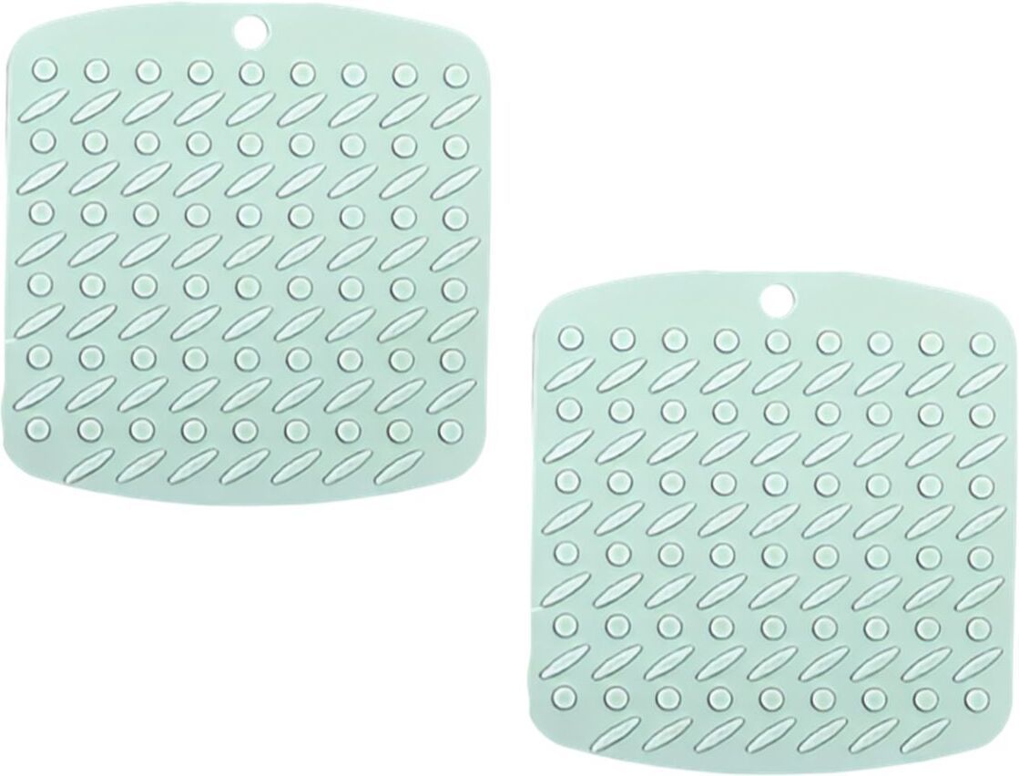 woodtula SQUARE1817_GREEN_2PC Silicone Hot Mat Trivet-picture-22