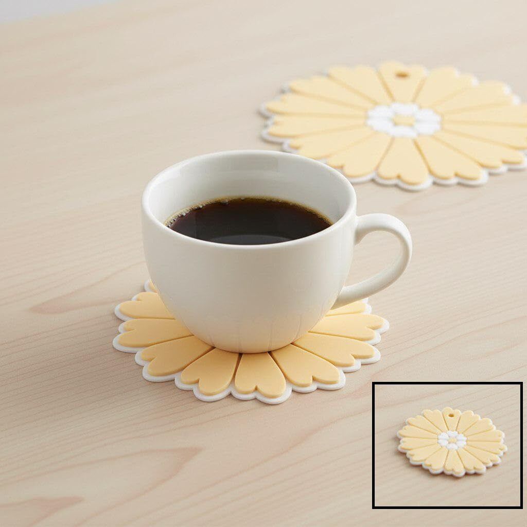 ivyla Sunflower Silicone Trivet Mat Heat Resistant Hot Pad for Table Use Flower Trivet Mat Medium Trivet-picture-4