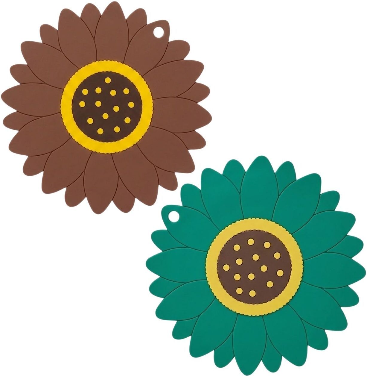 woodtula SUNFLOWER_A_MEDIUM_RANDOM_2PC Sunflower Trivet-picture-19