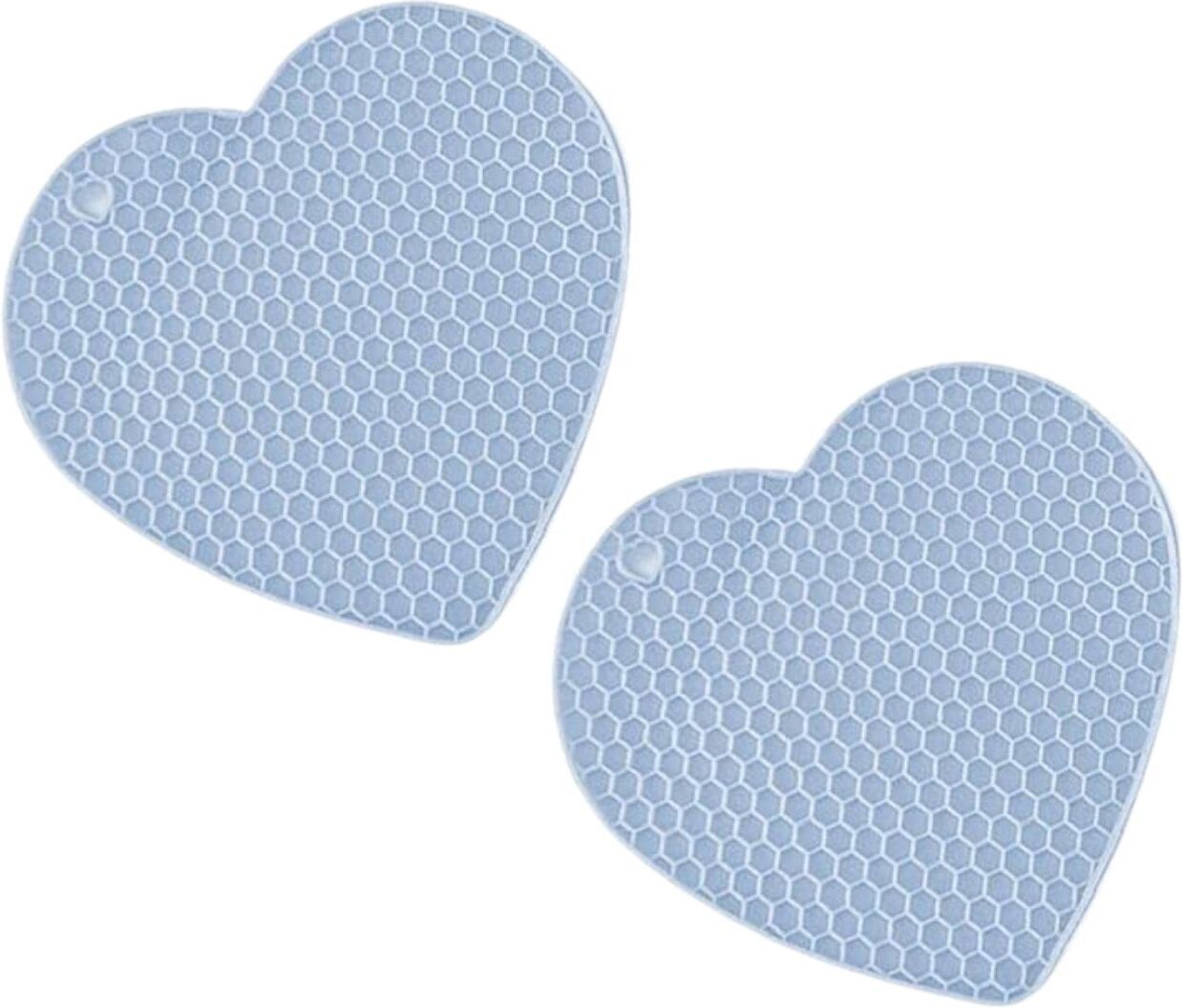 woodtula HEART_B_BLUE_2PC Flower Trivet-picture-16