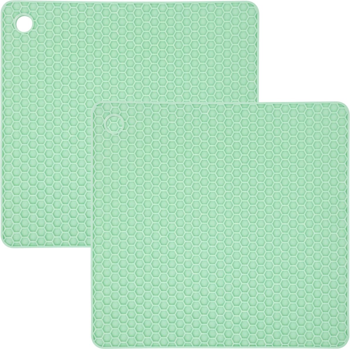 oicia SQUARE_B_GREEN_2PCS Honeycomb Trivet-picture-29