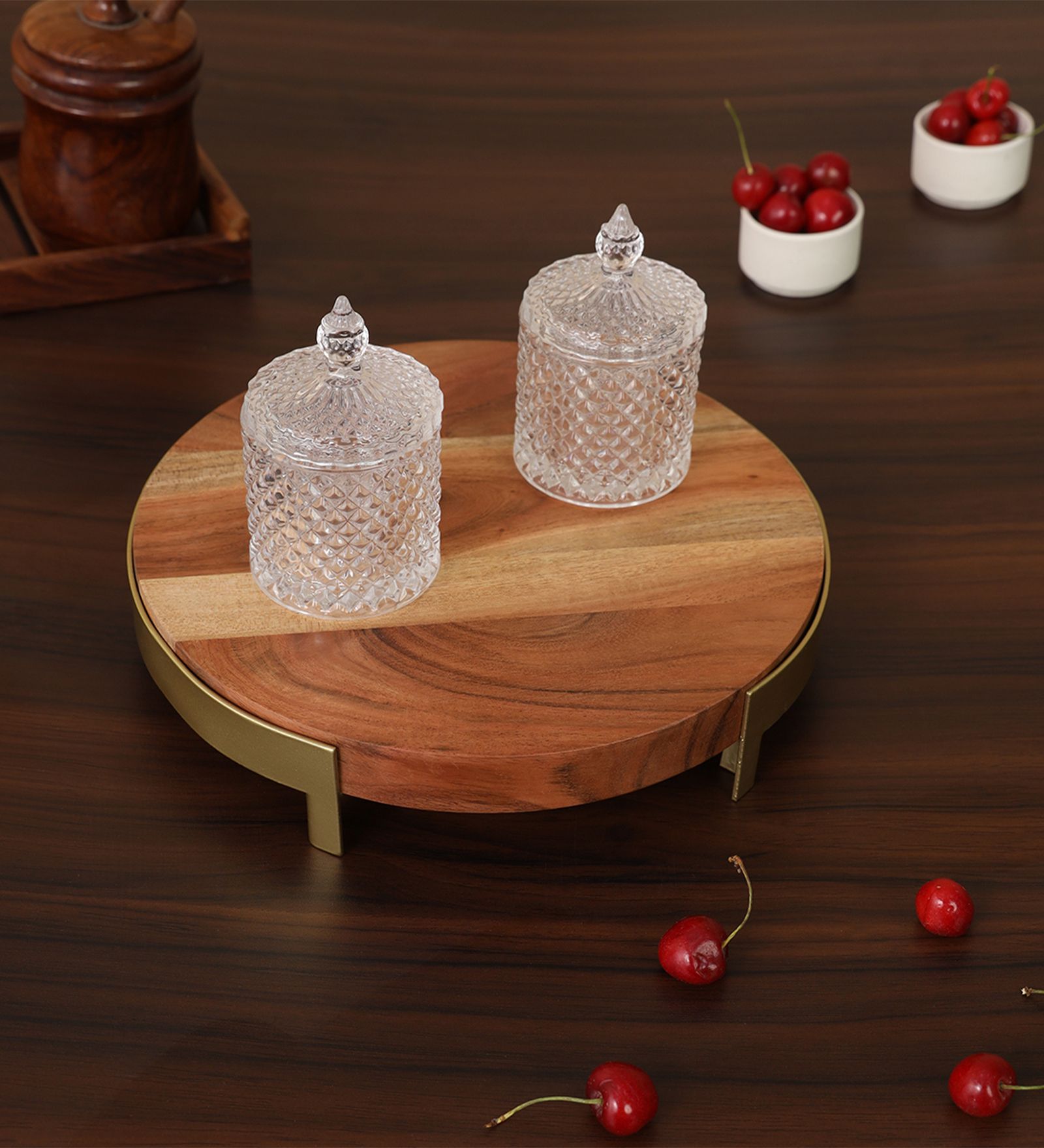 ireka homes IRTRV04 NATURAL WOODEN Trivet-picture-16