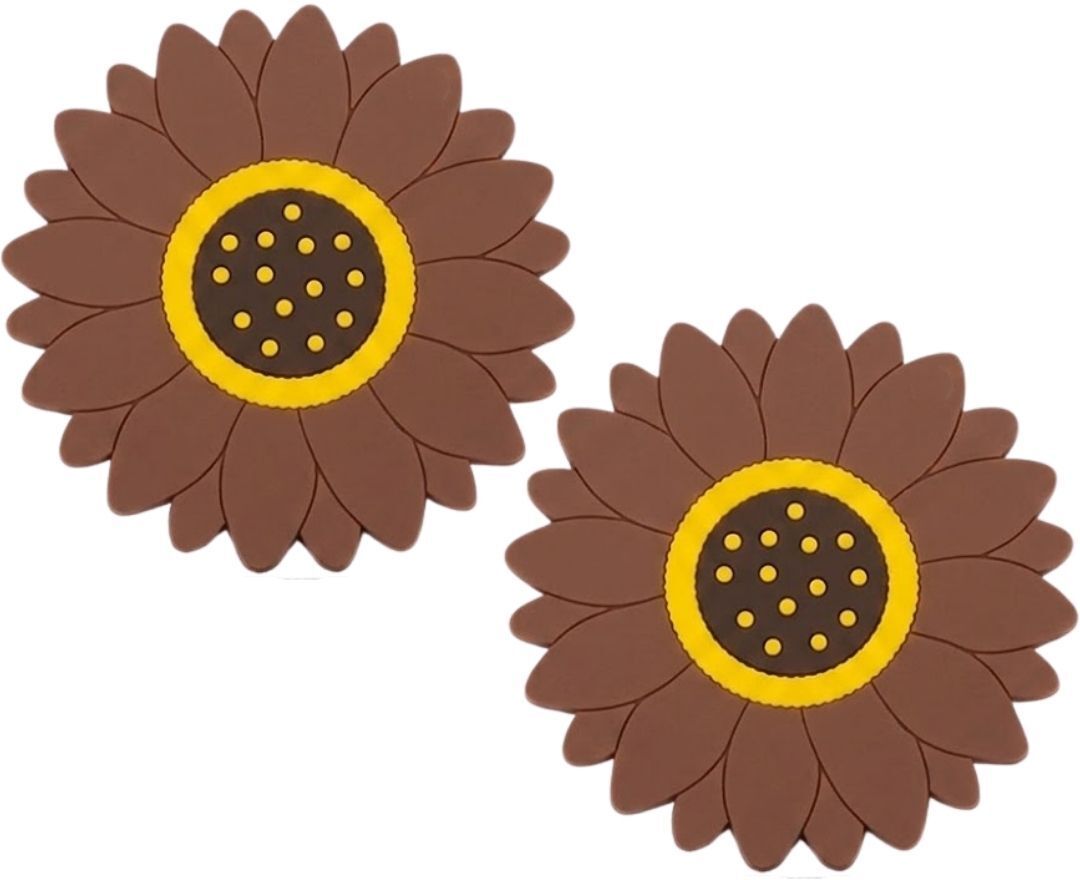 SUNFLOWER_A_SMALL_BROWN_2PC Sunflower Trivet-image-18
