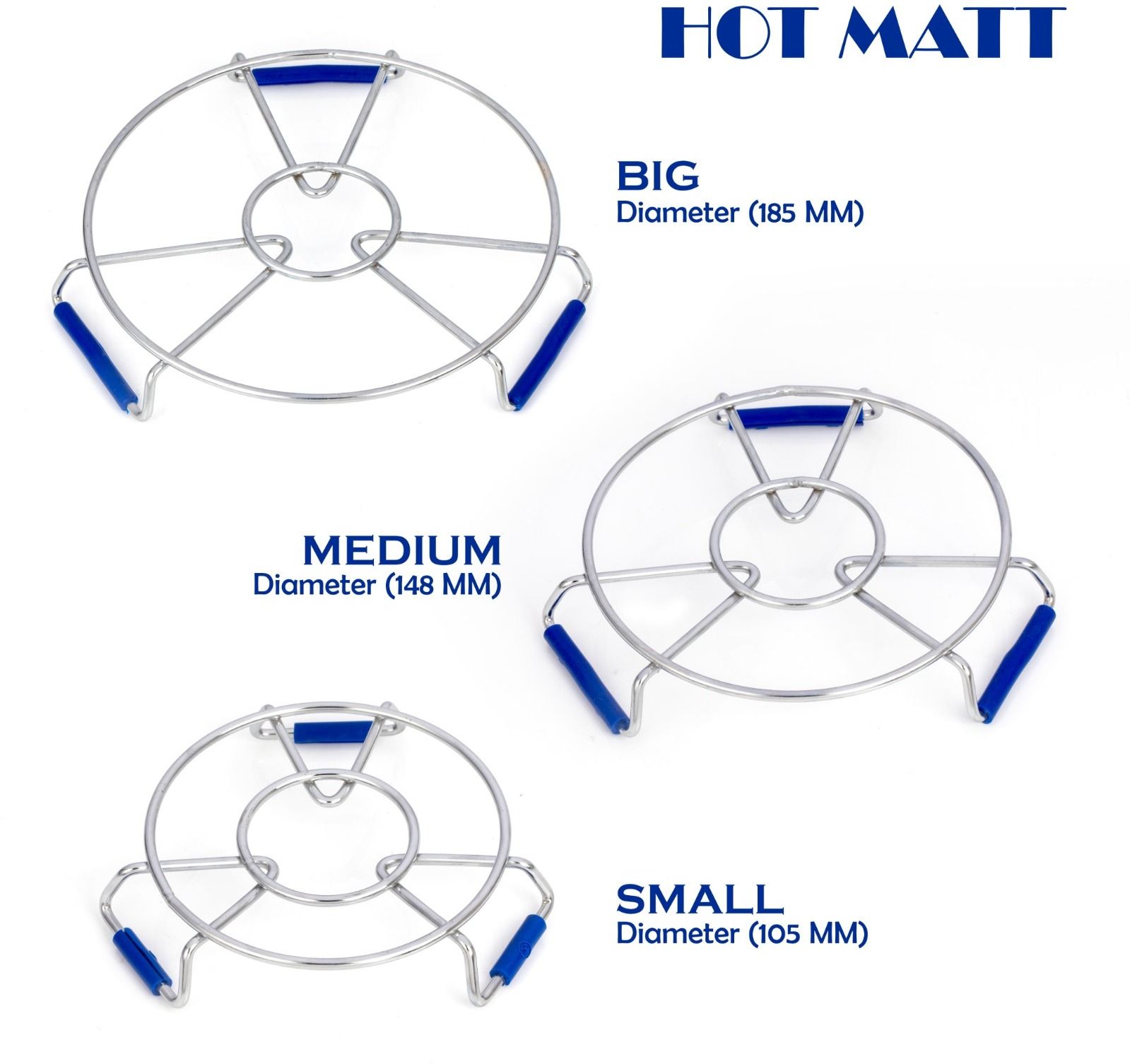 Stainless Steel Trivet Hot Pot Stand Dining Table hot mat Glossy Trivet