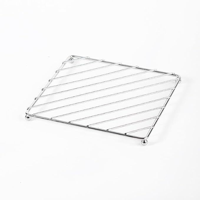 Heat Resistant Kitchen Stainless Steel Finish Trivet-image-49